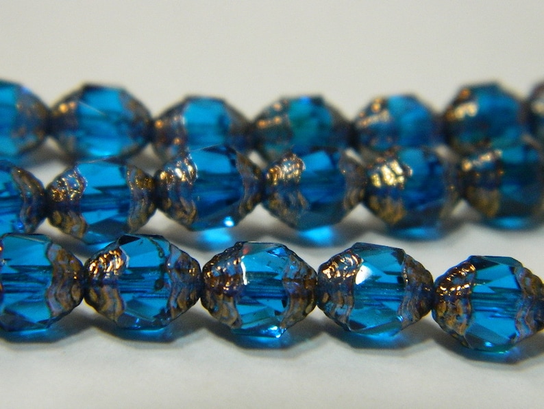 5 Large Czech glass Firepolish Faceted Oval Pendant Focal Beads Choose Color
