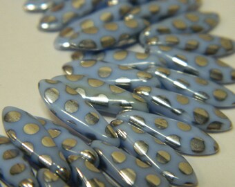 3mm x 11mm Various Opaque Colors Tiny Dagger Beads Qty 50+ Czech Glass Baby Dagger Beads