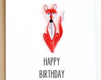 custom greeting card, paper quilling, quilled card, funny birthday cards, happy birthday card, pretty birthday card, cool birthday card