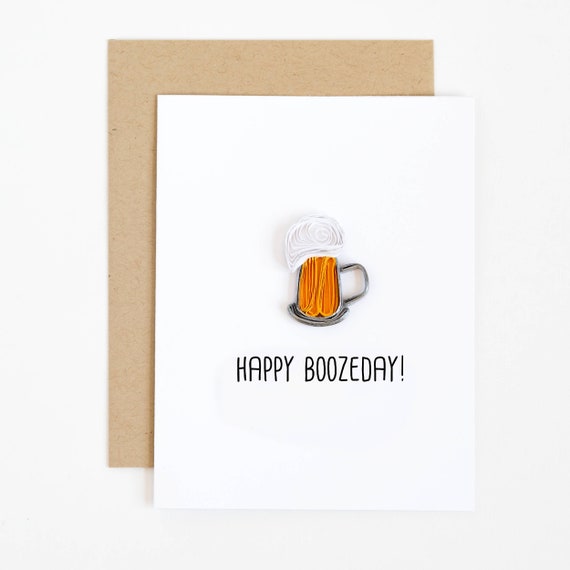 Cartes De Voeux Papeterie Homme Fait A La Main Personnalisee Carte D Anniversaire Drole Jardinier Jardinage Biere Fetes Occasions Speciales
