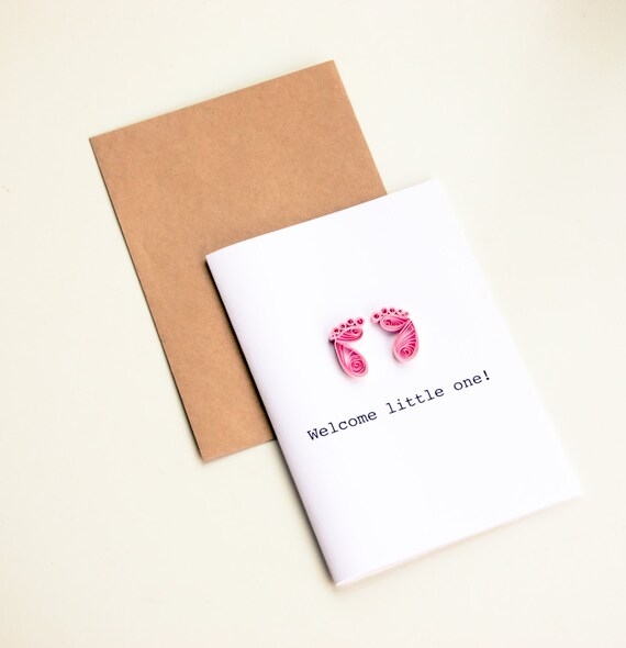 Baby Card New Baby Card Girl Baby Card Etsy