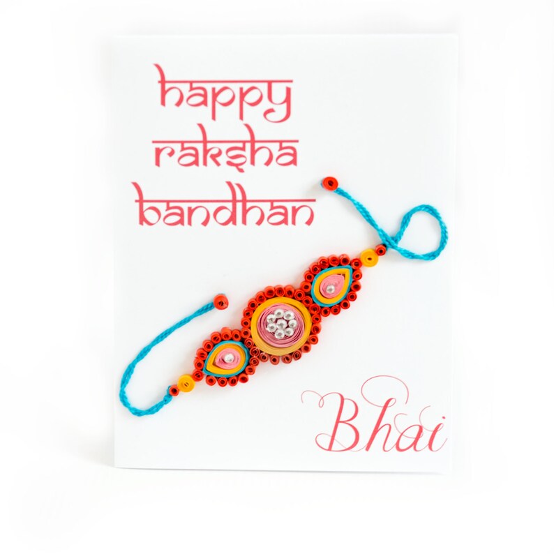 Rakhi Card for brother Raksha Bandhan Card Card for Bhai Etsy