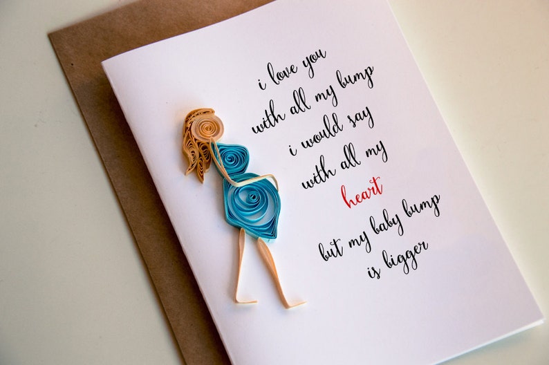 card from the bump, expectant mothers cards,  i love you card, love cards,, cheesy valentines card, fathers day card, funny dad card, 