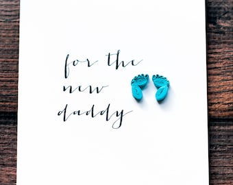 New Daddy Birthday Card, To A Special Daddy To Be, Daddy To Be Christmas Card, Birthday Card From Bump, Daddy Birthday Card