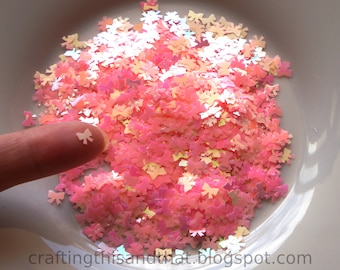 28g Support Cancer Pink Bow Party Sprinkles Crafting TABLE Confetti