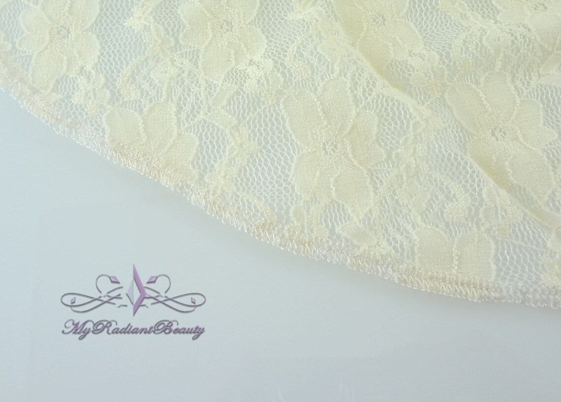 champagne lace shawl