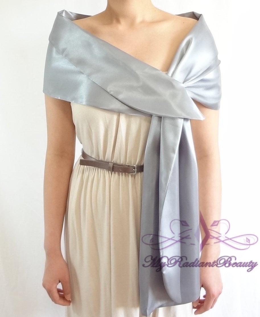 grey stole wrap