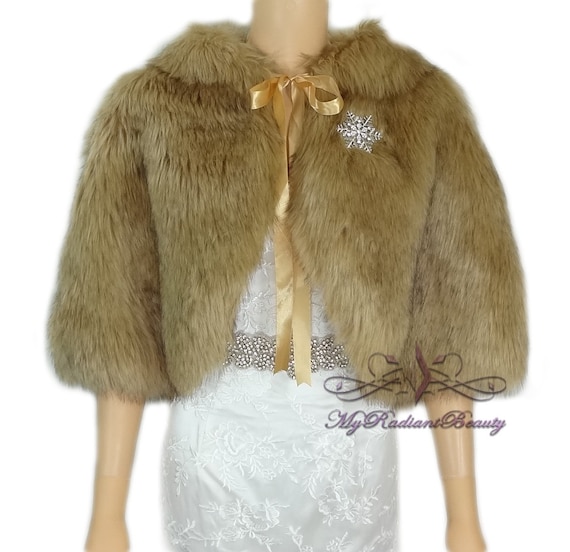 Faux Fur Stole Vintage Brown Chinchilla Faux Fur Cape Faux Etsy