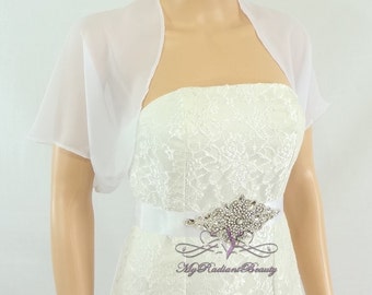 Kimono Cardigan Mousseline De Soie Femme Grande Taille - Boléro Transparent Mariage Soirée