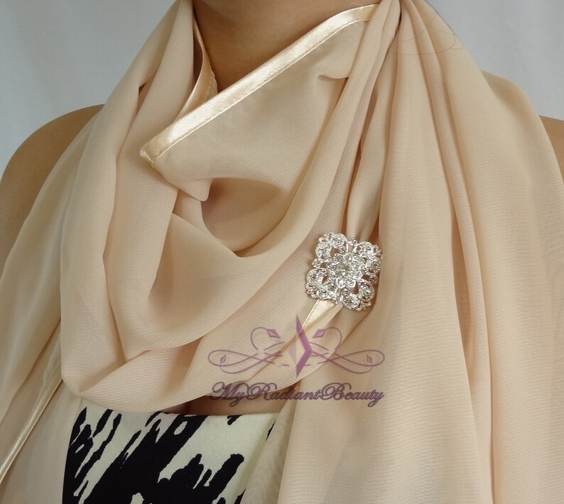 long chiffon wrap
