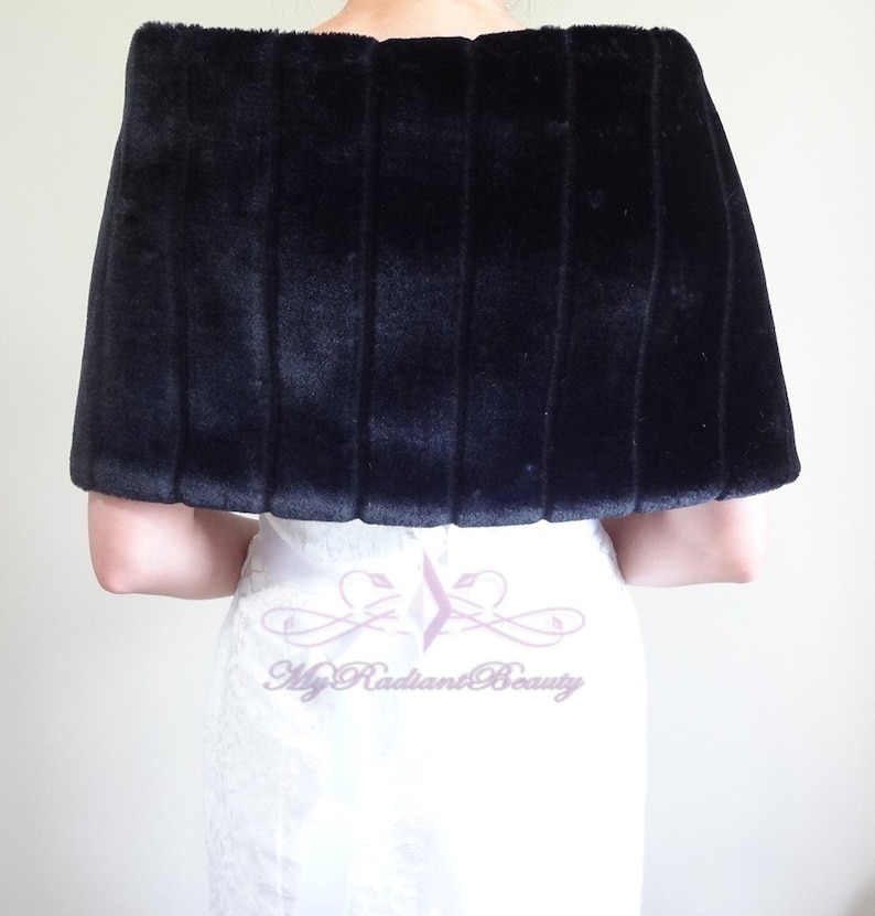 mink faux fur shawl