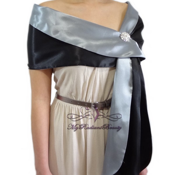 style satin shawl