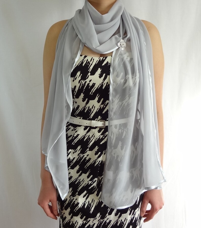 long chiffon wrap