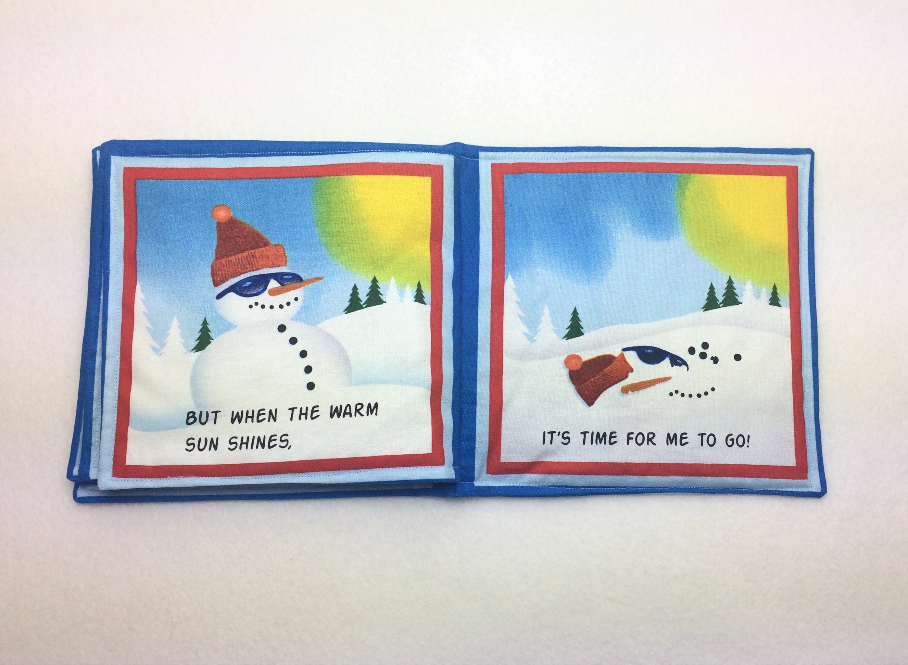 Sale Snowman Book Soft Cloth Book for Baby Christmas Book Etsy Canada