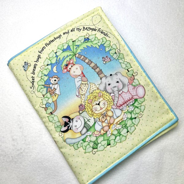 Baby book, bedtime book, fabric book, cloth book, Sweet Dream Hugs Bazoople book