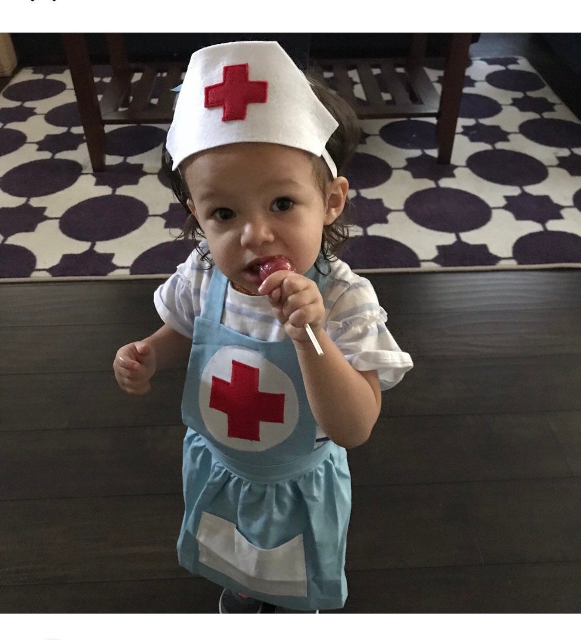 Child Nurse Costume Nurse Apron Girls Nurse Costume Kids Etsy