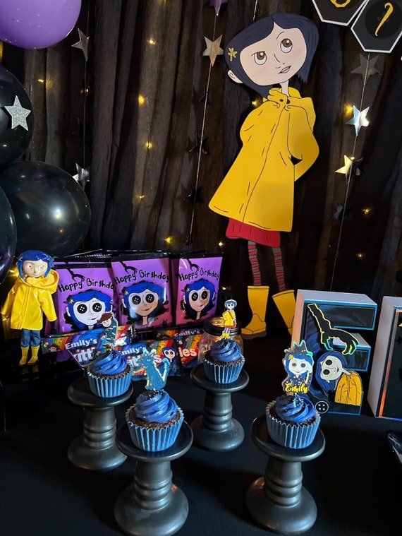 Coraline Birthday Party, Coraline Decoration, Coraline Banner