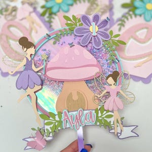 Enchanted fairy party decorations, Fairy cake topper, fairy banner, fairy party decorations, fairy party decor, fairy birthday party