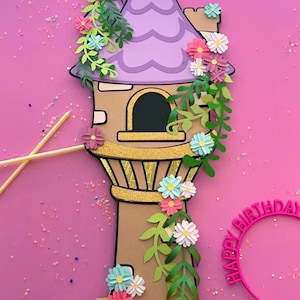 Rapunzel Geburtstag, Rapunzel Party, Rapunzel Dekor, Rapunzel Banner, verschlungener Geburtstag, verschlungene Party, verschlungenes Dekor