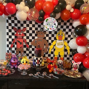 Five Nights at Freddys FNaF Bn Birthday Banner Personalized Party Back –  Cakecery