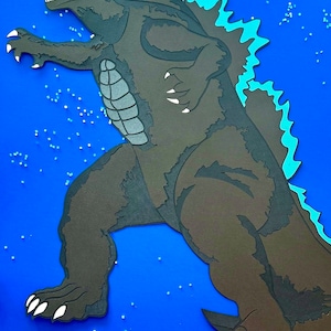 Accesorios para fiesta de cumpleaños de Godzilla, fiesta de Godzilla, decoración para fiesta de Godzilla, accesorios para fiesta de Gozilla, fondo de Godzilla, centro de mesa de Godzilla,