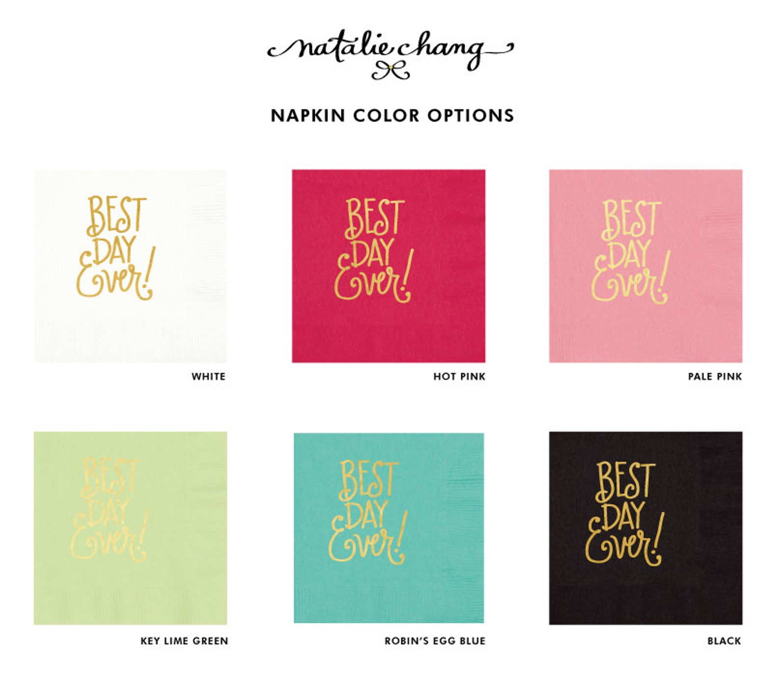 Best Day Ever Napkins qty 25 Etsy