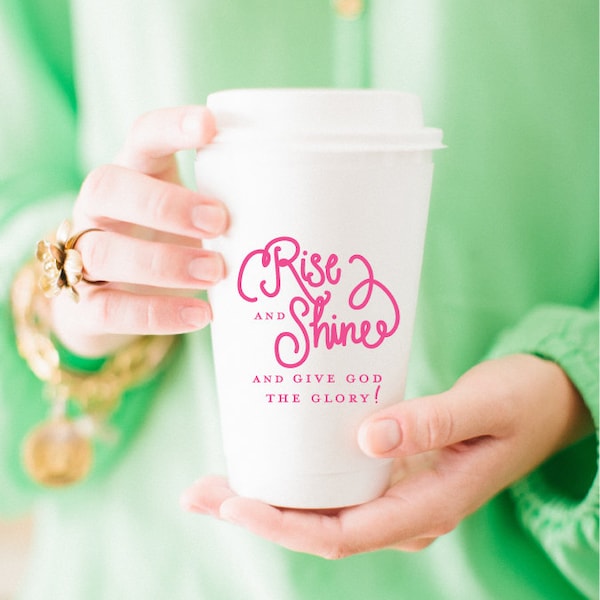 To-Go Coffee Cups | Rise and Shine (pink)