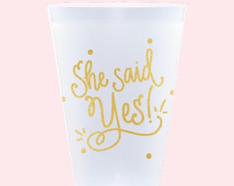 Frost Flex Cups | She Said Yes! (gold)