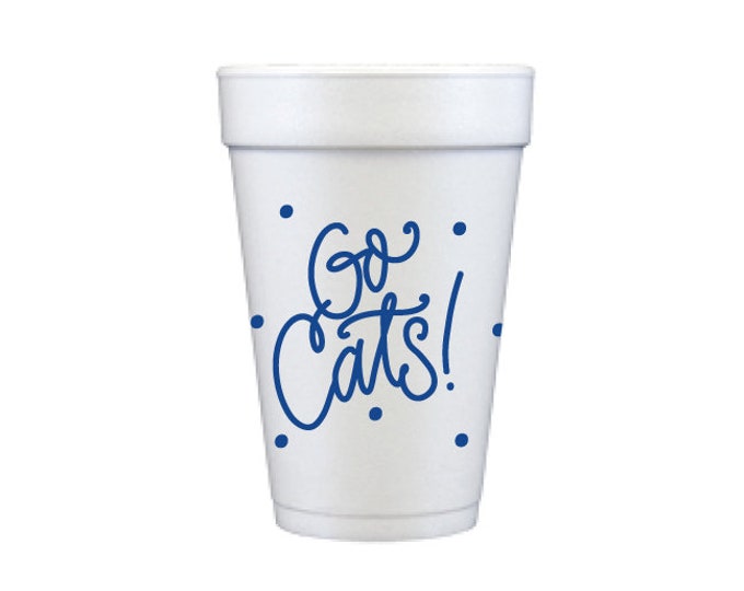 GO CATS | Foam Cups (blue)