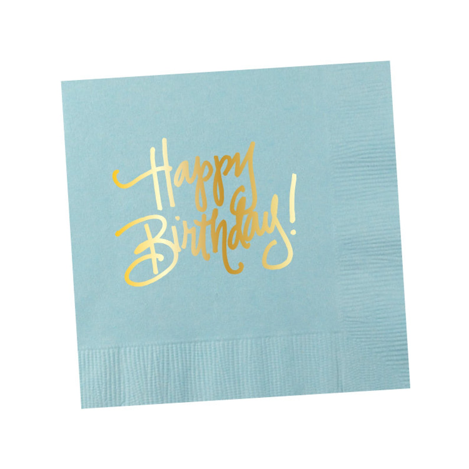 Napkins Happy Birthday Light Blue in stock Etsy Italia