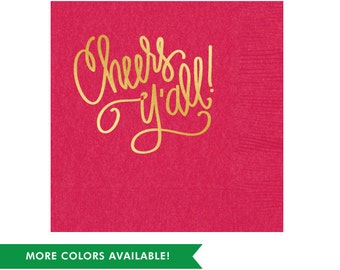 Cheers Y'all! Napkins (Qty 25)