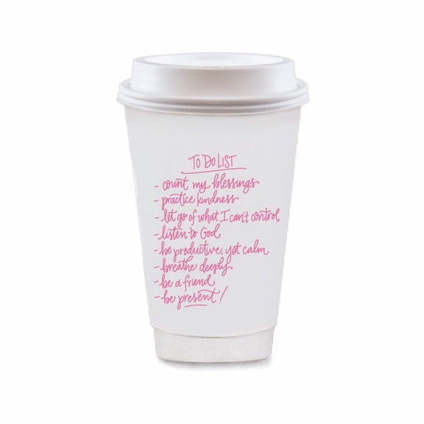 To Do List | To-Go Coffee Cups Set