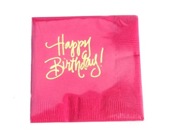Happy Birthday Napkins (Qty 25)