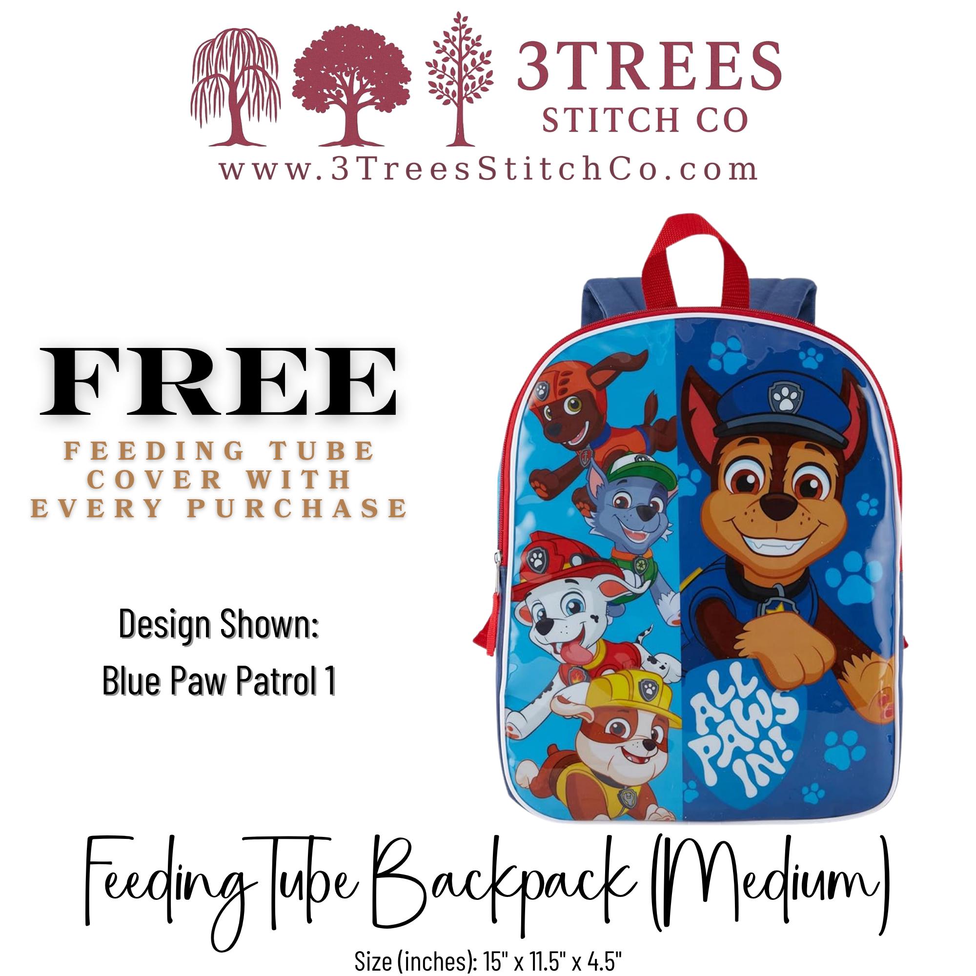 Blue Paw Patrol 1 - Kid Friendly (Medium) - Feeding Tube Backpack