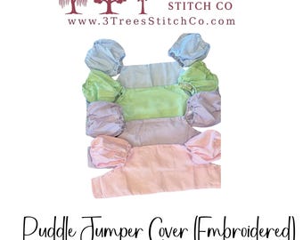 Seersucker Puddle Jumper Cover - Monogrammed Swim Float Cover for Kids