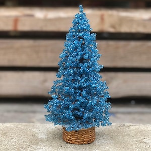 Pärlgran - nyårspresent - julklapp - fröpärlträd - konstgjord julgran - dekorerad tall