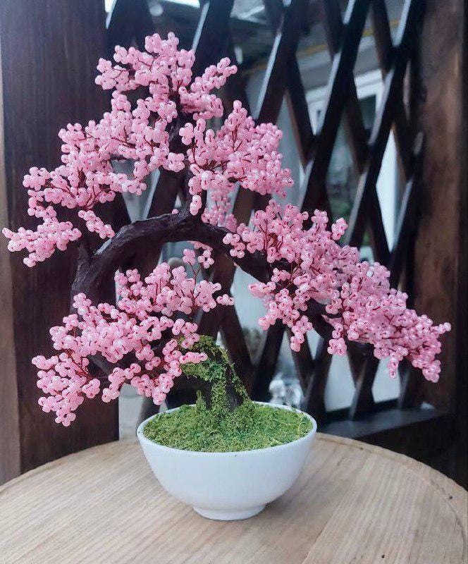 Perlen Kunstbaum rot Bonsai [Gre S], Herbst japanisch Bonsai, Feng Shui  Baum, Drahtskulptur, Holzpflanze, Bro Geschenk, Pflanzen Dekor - Etsy  Schweiz
