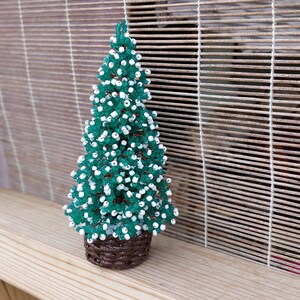 Beaded Christmas tree - New Year gift - Christmas gift - seed bead tree - artificial Christmas tree - decorated pine tree image 5