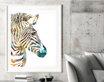 Zebra Artwork Etsy