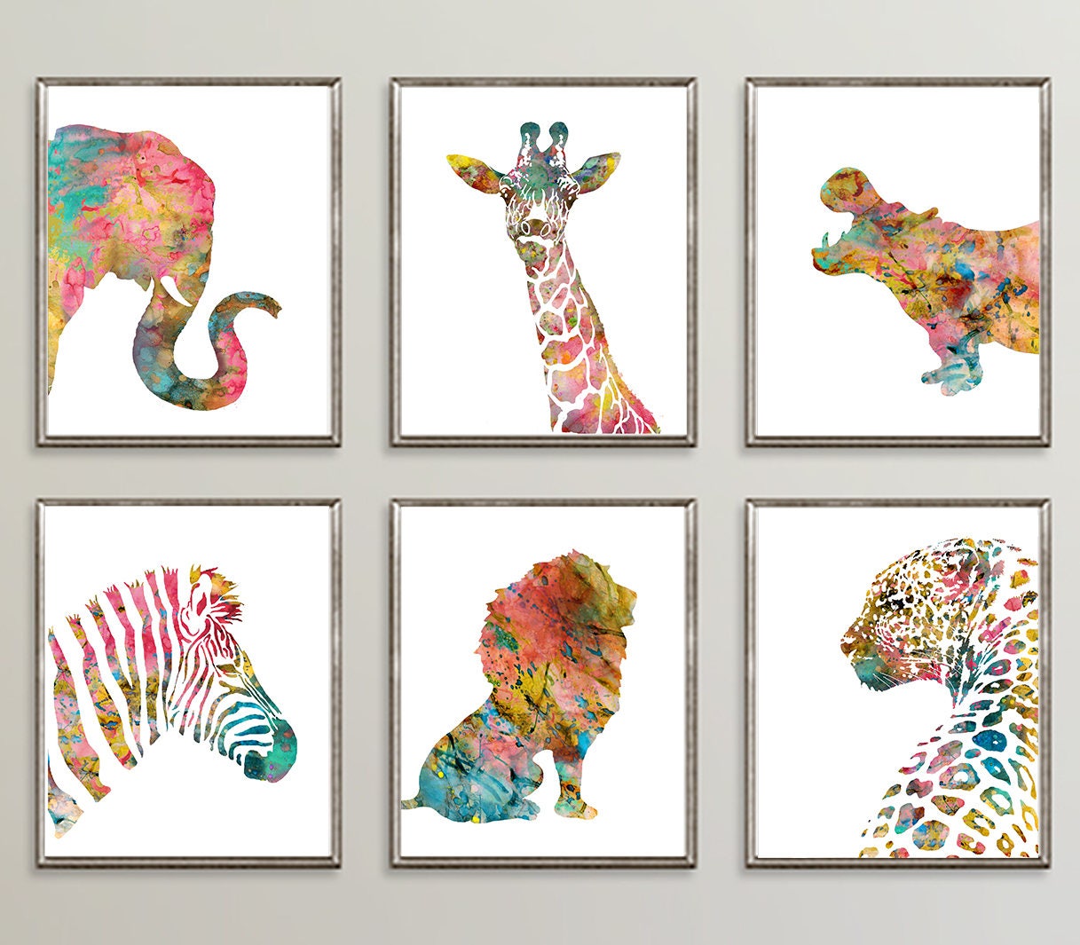 Nursery Animal Prints Kids Animal Wall Art Watercolor - Etsy Nursery Animal Prints Kids Animal Wall Art Watercolor - Etsy