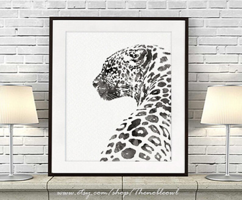 Leopard Print Leopard Wall Art African Animal Art Leopard Etsy