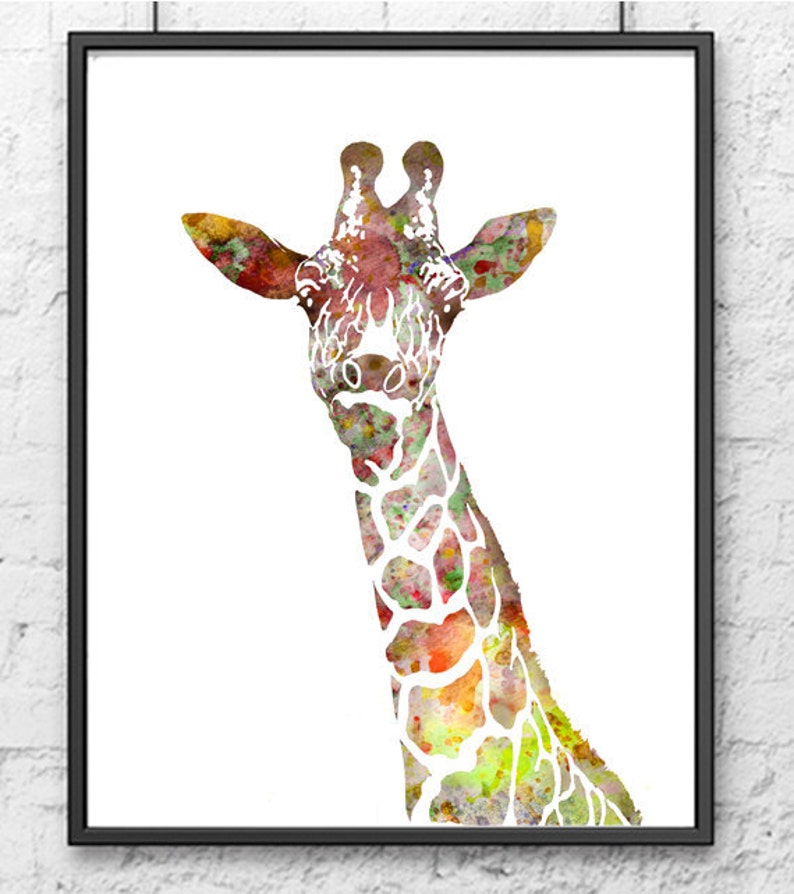 Watercolor Art Print Animal Art Wall Prints Kids Decor Etsy