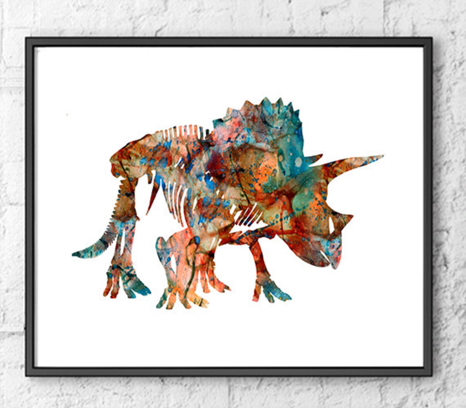 Dinosaur Prints Dinosaurs Bones Nursery Art Print Set | Etsy