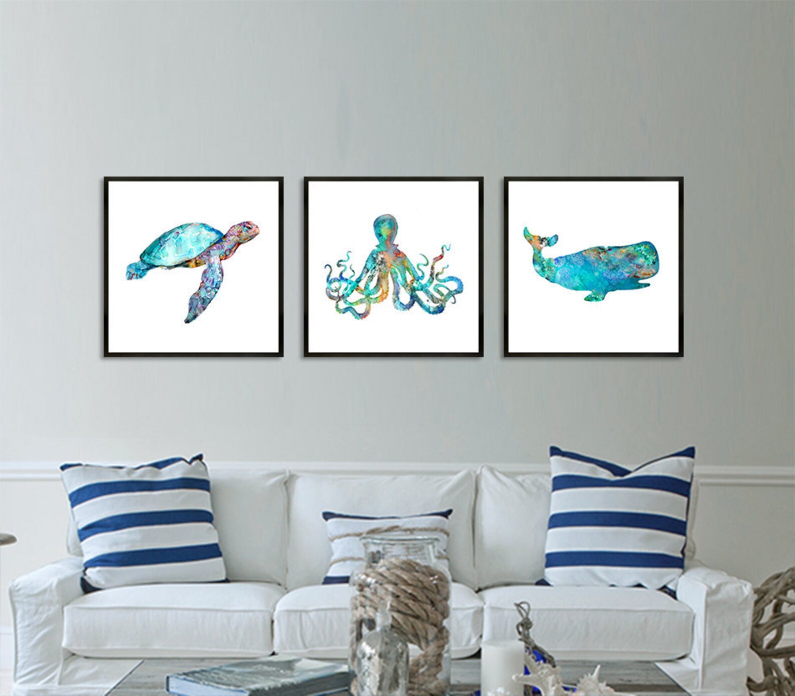 Beach wall art coastal prints coastal decor nautical | Etsy