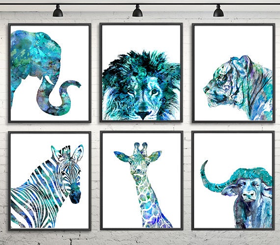 Kids Coloring and Painting Set, Safari, 4 x 4  Kids canvas painting,  Kids canvas, Watercolor pencils