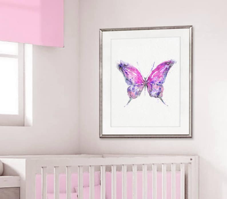 Pink Girl Nursery Decor Baby Girl Wall Art Girl Baby Shower Etsy