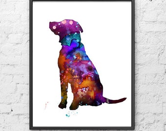 Labrador watercolor print, Labrador portrait dog print dog poster, doglover gift, memorial pet gift, dog wall art, dog decor