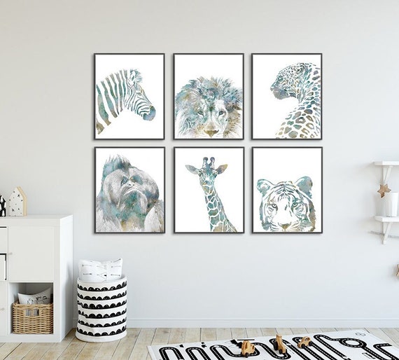 Animal Art Animals Print African Animals Print Jungle Animal Etsy