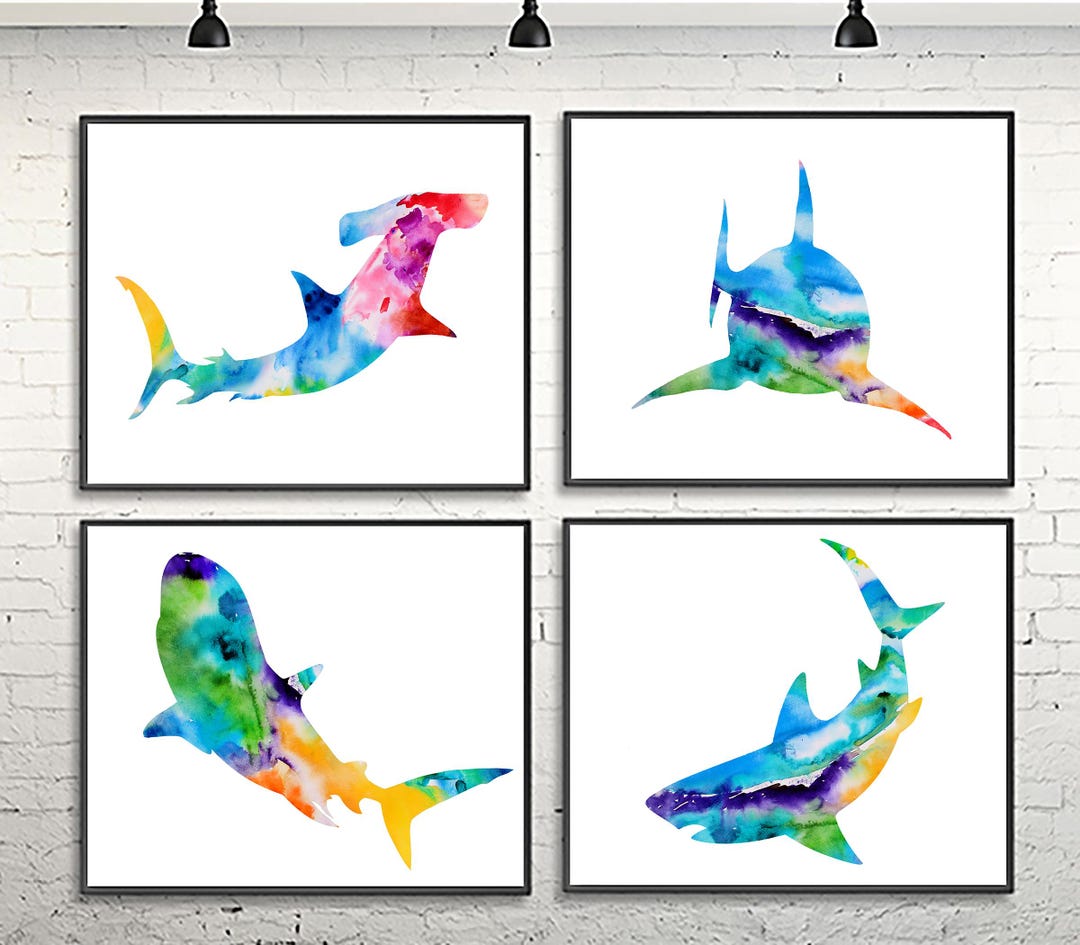 Nautical Nursery Wall Art Watercolor Whale Print Nursery Ocaen Art ...