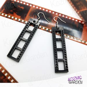 Film Strip Earrings – Vintage Cinema Accessories